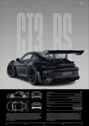 Tableau 911 GT3 RS & 718 GT4 RS – Automobile Sportive Minimaliste
