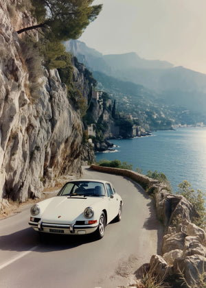 Tableau Voiture de Sport Côte Californienne – Esprit Palm Springs Rétro