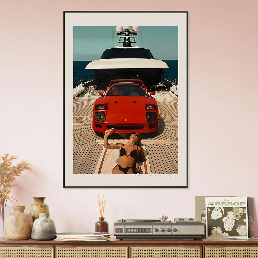 Tableau F40 – Icône Automobile et Esprit Racing
