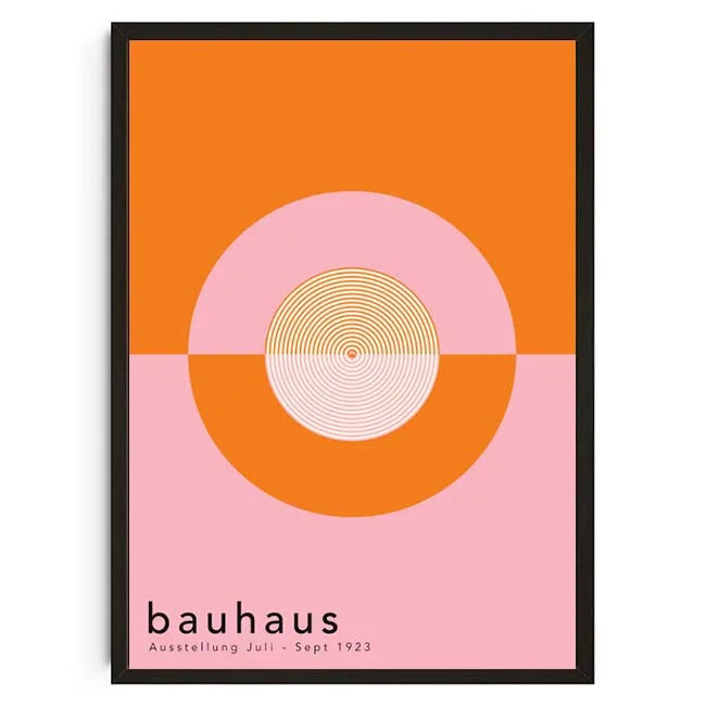 Tableau Géométrique Bauhaus – Formes Modernes et Esprit Mid-Century