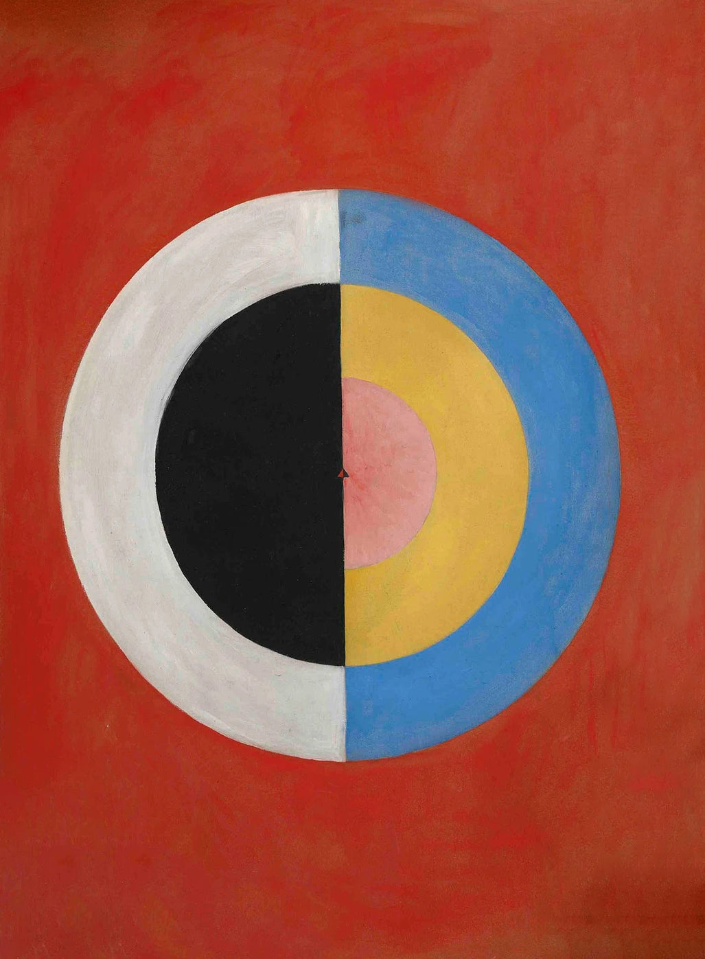 Tableau Abstrait Moderniste – Blocs de Couleurs et Géométrie
