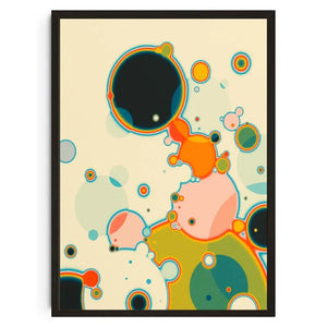 Tableau Psychédélique Géométrique – Couleurs Vibrantes et Formes Abstraites