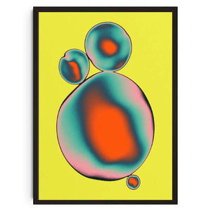 Tableau Psychédélique Géométrique – Couleurs Vibrantes et Formes Abstraites