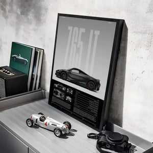 Tableau Supercar Noire – Design Automobile Moderne et Sportif