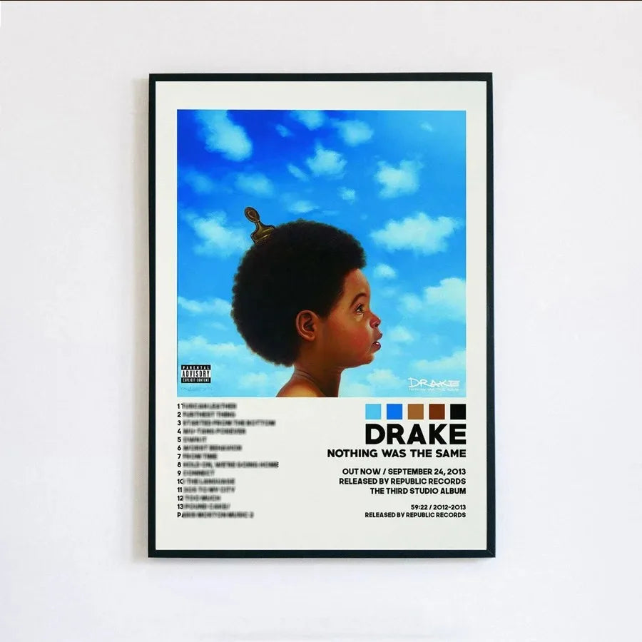 Tableau Musique Rap – Covers d’Albums et Esthétique Urbaine