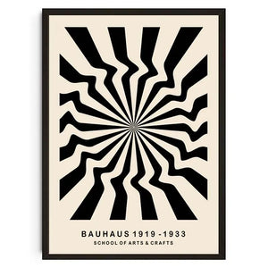 Tableau Géométrique Bauhaus – Formes Modernes et Esprit Mid-Century