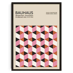 Tableau Géométrique Bauhaus – Formes Modernes et Esprit Mid-Century