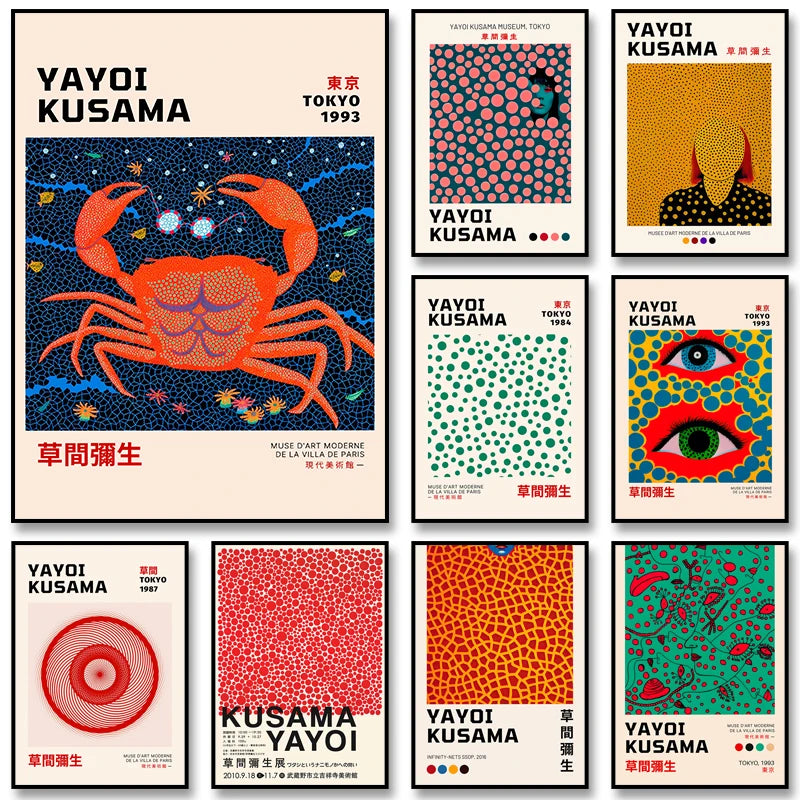Tableau Graphique Rayures et Pois – Couleurs Pop et Modernes