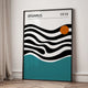 Tableau Mid-Century Géométrique – Inspiration Bauhaus et Formes Abstraites