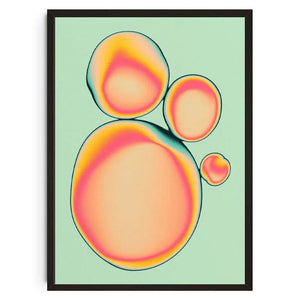 Tableau Psychédélique Géométrique – Couleurs Vibrantes et Formes Abstraites