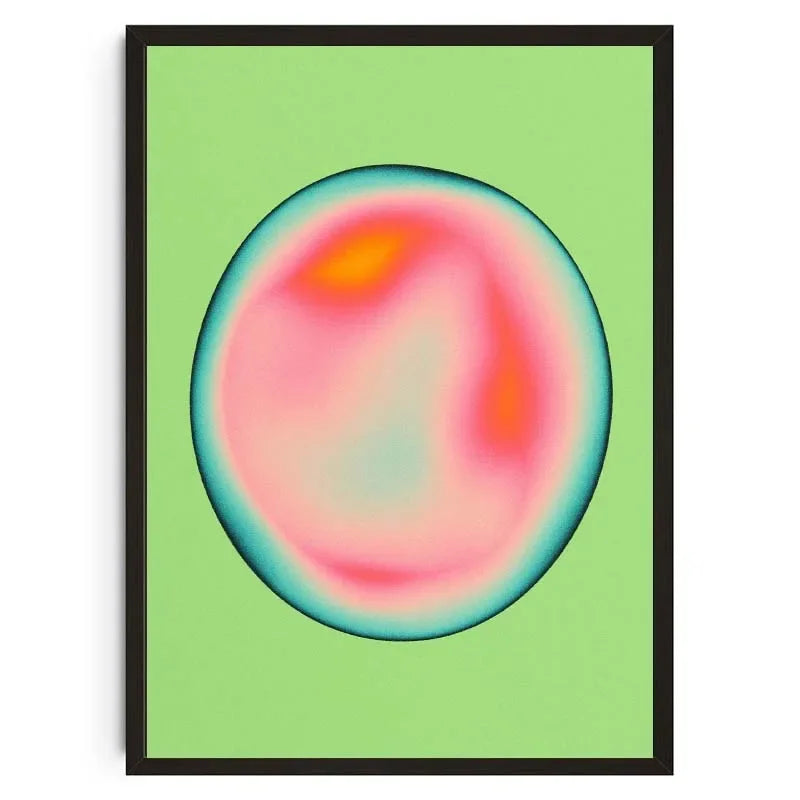 Tableau Psychédélique Géométrique – Couleurs Vibrantes et Formes Abstraites