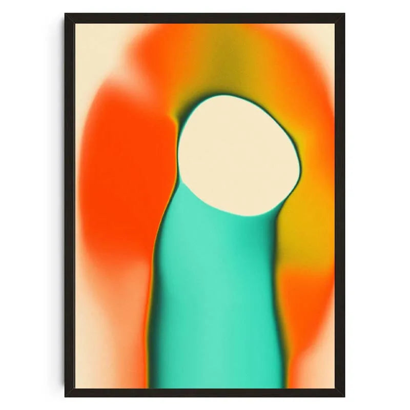 Tableau Psychédélique Géométrique – Couleurs Vibrantes et Formes Abstraites