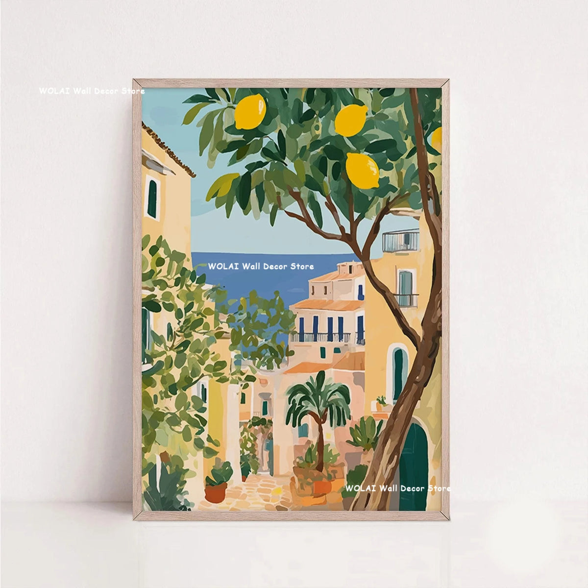 Tableau Architecture Mexicaine Colorée – Fleurs et Ambiance Solaire