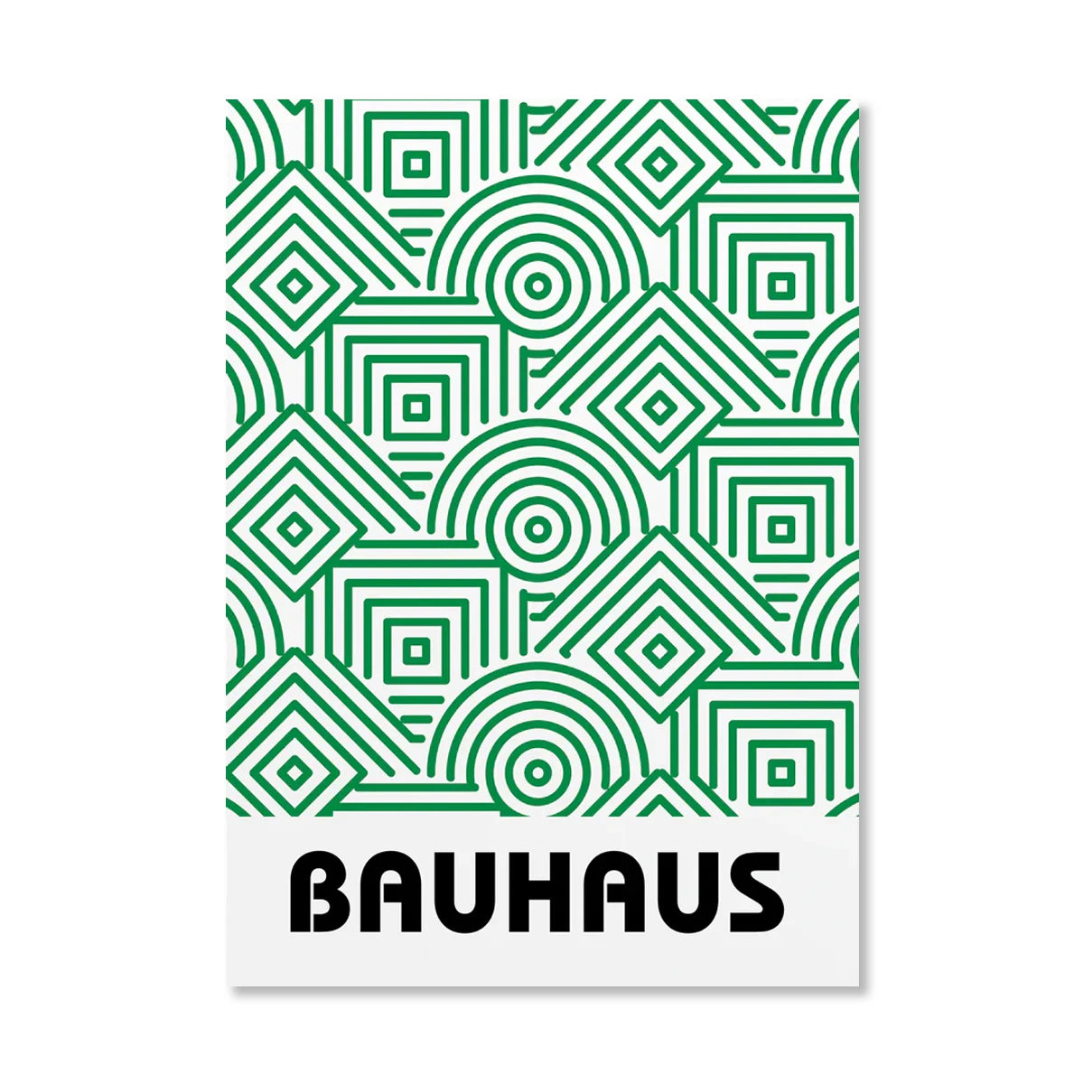 Tableau Bauhaus Orange – Soleil, Vélo et Géométrie Pop