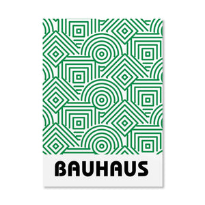 Tableau Bauhaus Orange – Soleil, Vélo et Géométrie Pop