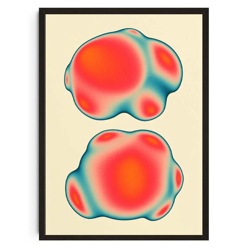 Tableau Psychédélique Géométrique – Couleurs Vibrantes et Formes Abstraites