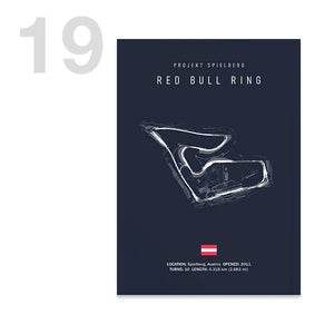 Tableau Circuit Automobile – Tracés de Course Minimalistes