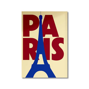Tableau Ville Mid-Century – Londres, New York, Paris et Rome