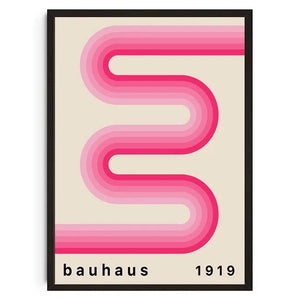 Tableau Géométrique Bauhaus – Formes Modernes et Esprit Mid-Century