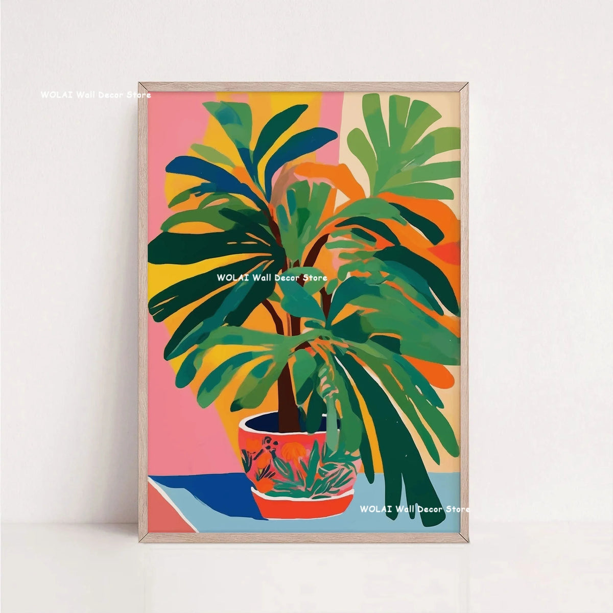 Tableau Architecture Mexicaine Colorée – Fleurs et Ambiance Solaire