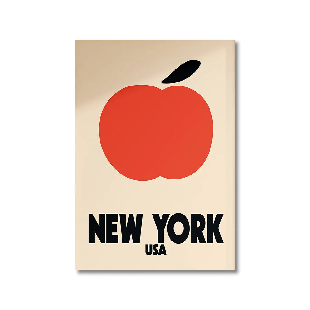 Tableau Ville Mid-Century – Londres, New York, Paris et Rome