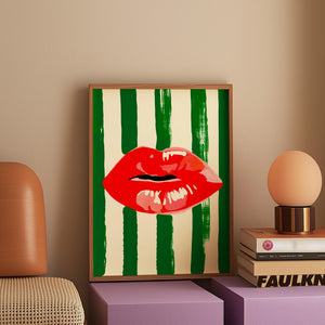 Tableau Rétro Italien Amore et Vino – Esprit Méditerranéen et Coloré