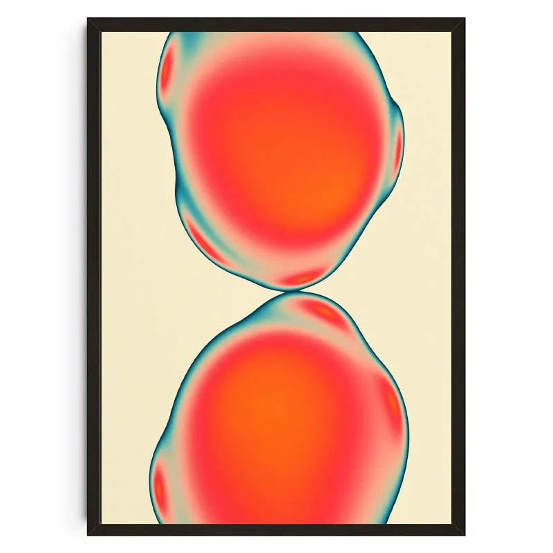 Tableau Psychédélique Géométrique – Couleurs Vibrantes et Formes Abstraites