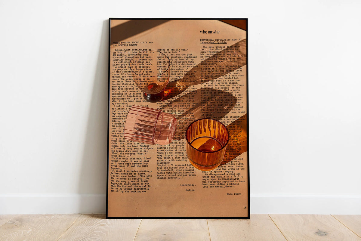 Tableau Rétro Italien Amore et Vino – Esprit Méditerranéen et Coloré