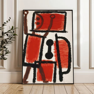 Tableau Abstrait Moderniste – Blocs de Couleurs et Géométrie
