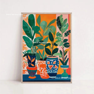 Tableau Architecture Mexicaine Colorée – Fleurs et Ambiance Solaire