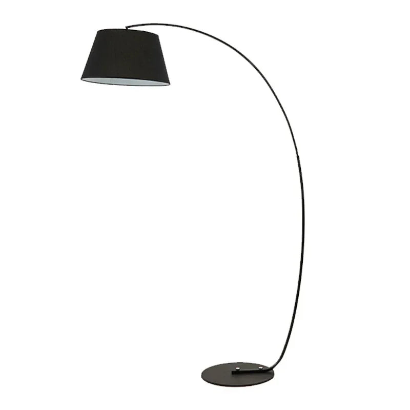 Lampadaire arc avec abat-jour cylindrique