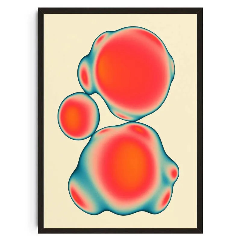 Tableau Psychédélique Géométrique – Couleurs Vibrantes et Formes Abstraites