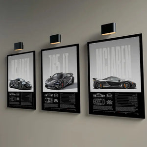 Tableau Supercar Noire – Design Automobile Moderne et Sportif