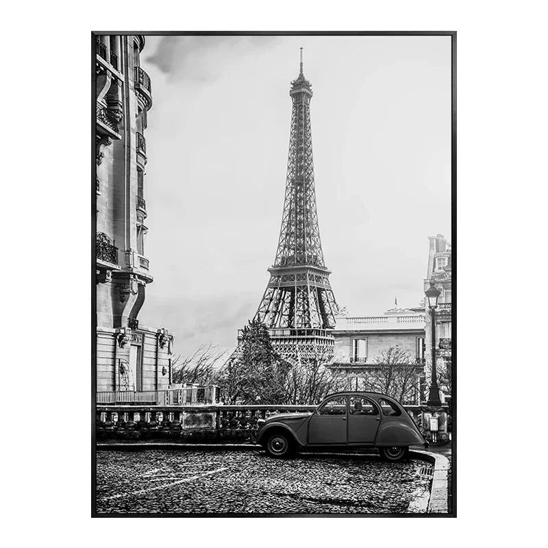 Tableau Monuments Urbains Noir et Blanc – New York, Londres, Paris et Sydney