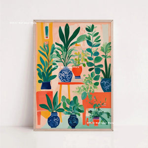 Tableau Architecture Mexicaine Colorée – Fleurs et Ambiance Solaire
