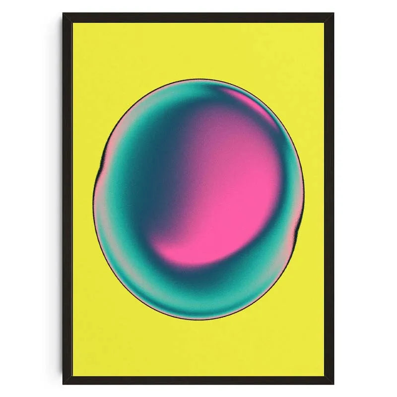 Tableau Psychédélique Géométrique – Couleurs Vibrantes et Formes Abstraites