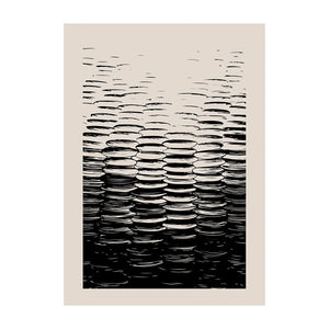 Tableau Abstrait Formes et Lignes – Géométrie Rétro Minimaliste
