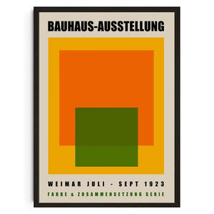 Tableau Géométrique Bauhaus – Formes Modernes et Esprit Mid-Century
