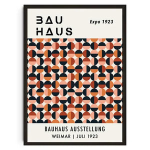 Tableau Géométrique Bauhaus – Formes Modernes et Esprit Mid-Century