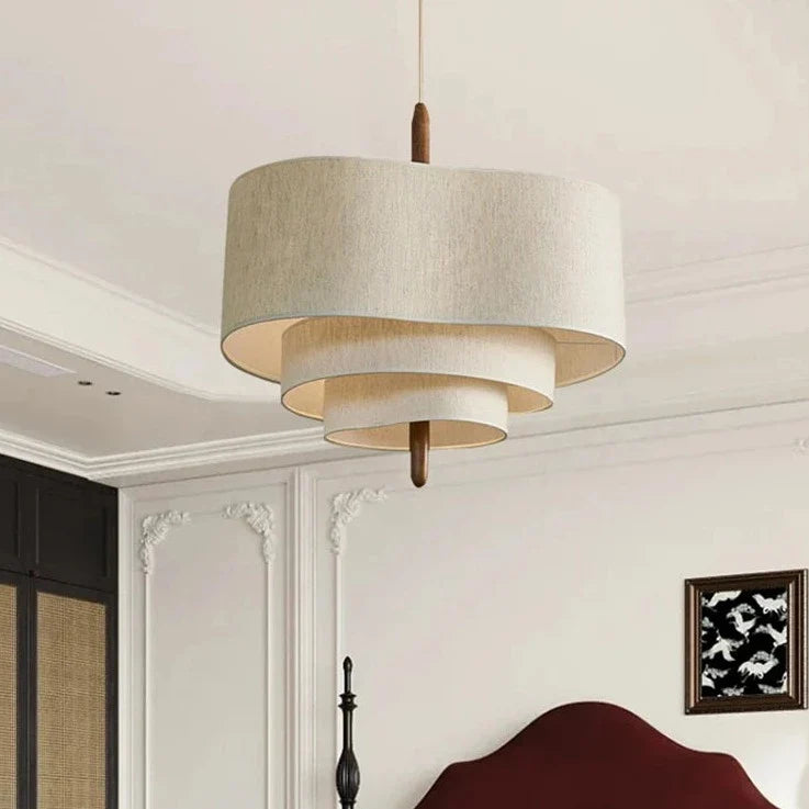 Wavy Fabric Pendant Light – Sculptural Elegance and Soft Light