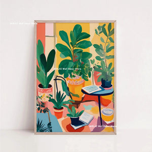 Tableau Architecture Mexicaine Colorée – Fleurs et Ambiance Solaire