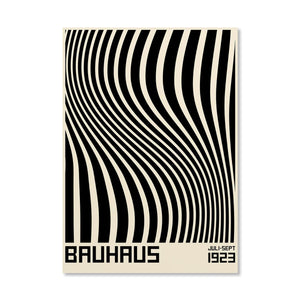 Tableau Bauhaus Orange – Soleil, Vélo et Géométrie Pop