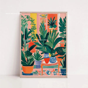 Tableau Architecture Mexicaine Colorée – Fleurs et Ambiance Solaire