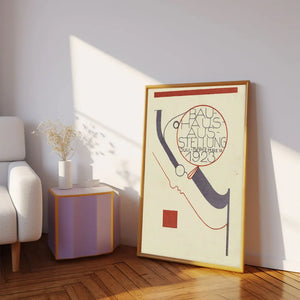 Tableau Géométrique Bauhaus – Minimalisme Rétro et Coloré