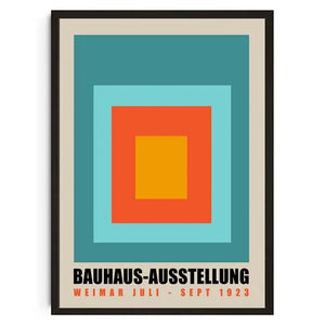Tableau Géométrique Bauhaus – Formes Modernes et Esprit Mid-Century