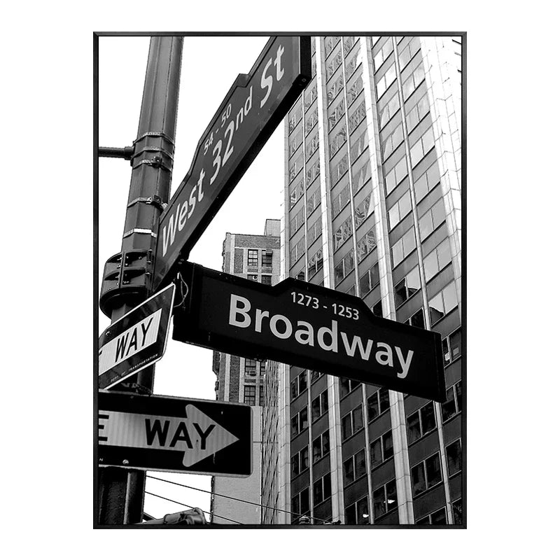 Tableau Monuments Urbains Noir et Blanc – New York, Londres, Paris et Sydney