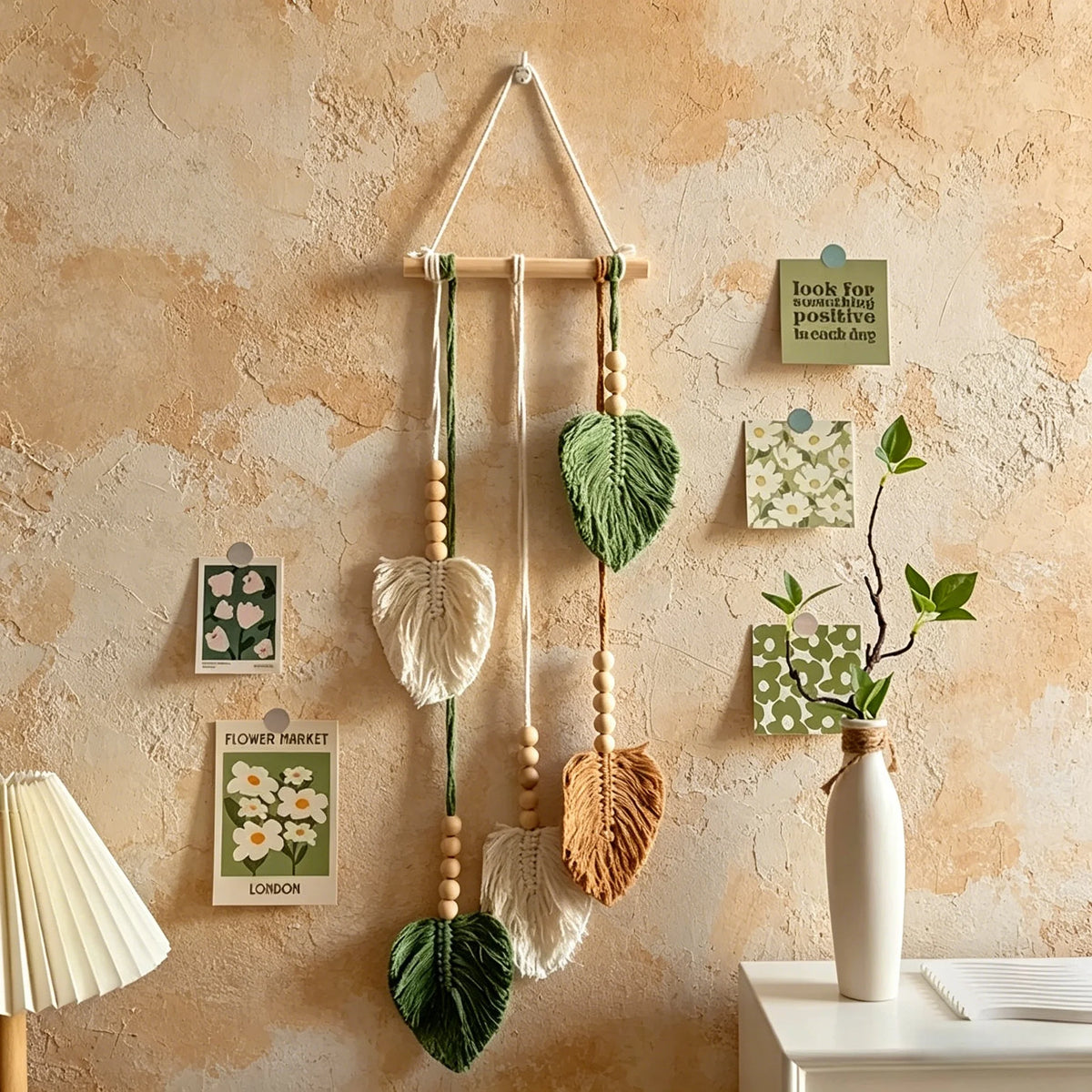 Macramé Feuilles Tissées – Macramé Fait Main