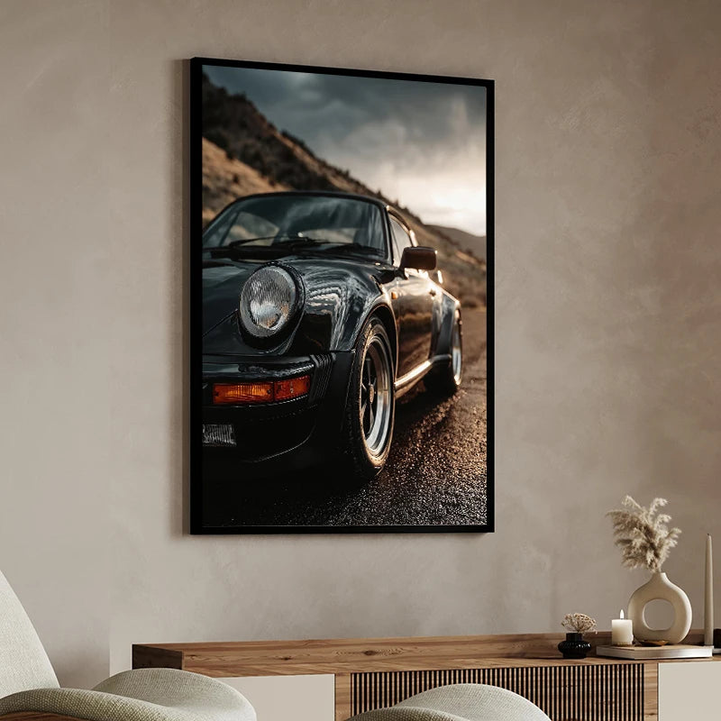 Tableau Voiture de Sport Côte Californienne – Esprit Palm Springs Rétro