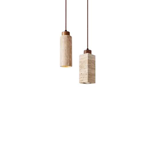 STINARIO - Travertine Pendant Light – Natural and Contemporary Lighting