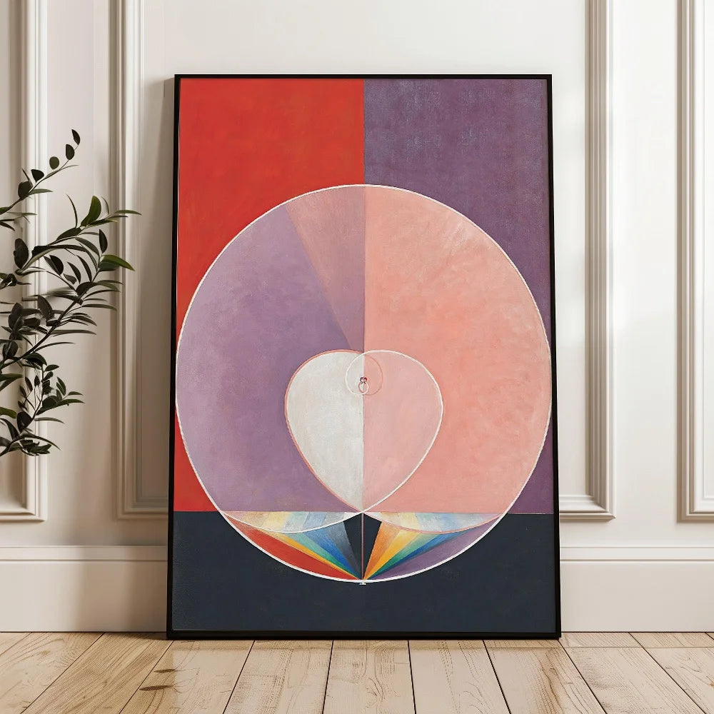 Tableau Abstrait Moderniste – Blocs de Couleurs et Géométrie
